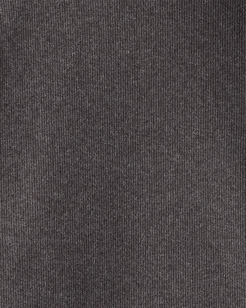 Boys Long-Sleeve Quarter-Zip Pullover Sweatshirt - Black