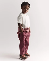 Toddler Boy Short-Sleeve Pocket Henley Tee - Cream