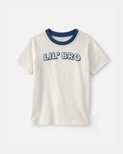 Toddler Boy 'Lil Bro' Graphic Tee - Ivory