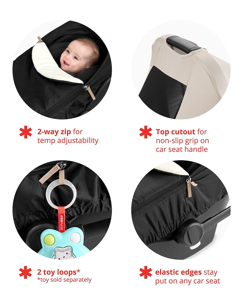 All Seasons Car Seat Cover - Oat