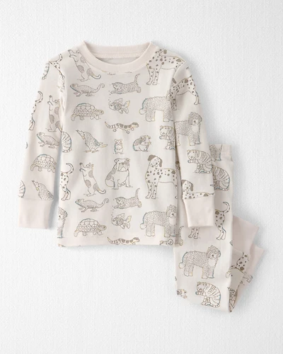 Baby 2-Piece Organic Cotton Pyjama Pet-Print