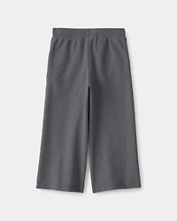 Toddler Girl French Terry Wide-Leg Active Pants - Grey