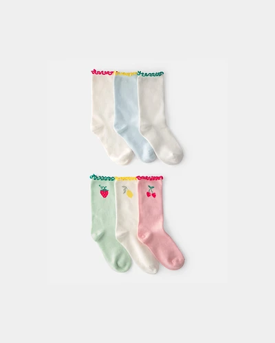 Girls  Girl 6-Pack Fruit Crew Socks