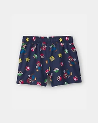 Toddler Boy Nintendo Super Mario Swim Trunks - Navy