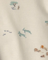 Baby Boy 3-Piece Safari Layering Set - Blue/Cream