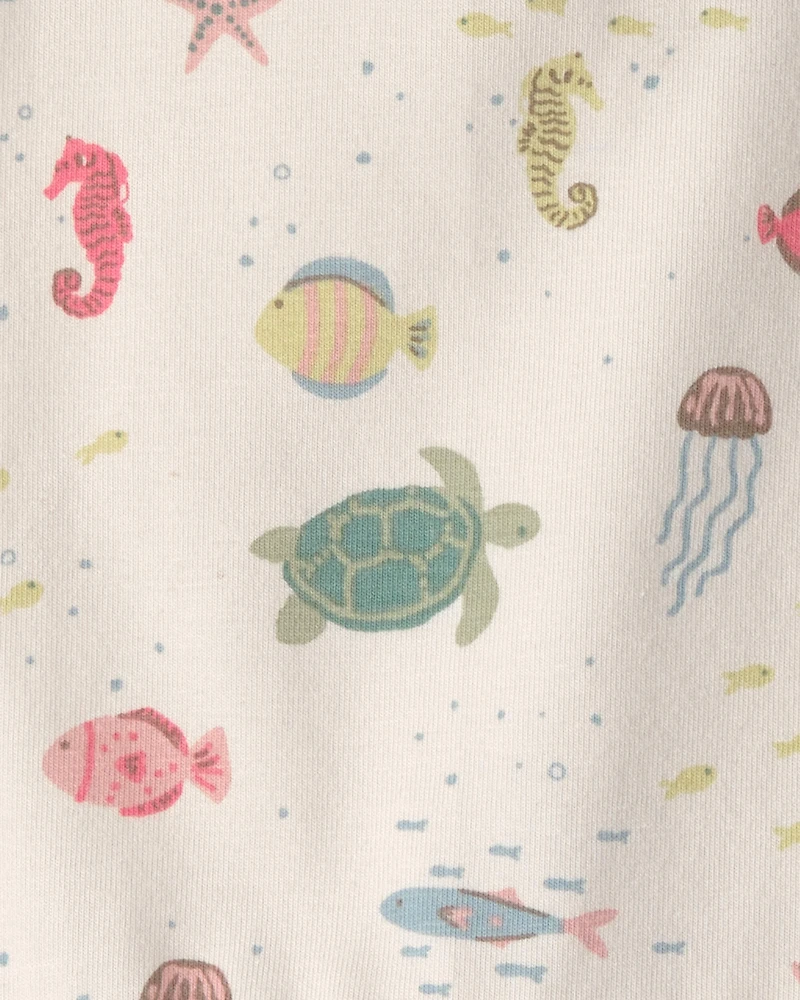 Baby Girl 2-Pack Organic Cotton Bubble Under The Sea