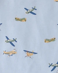 Boys Plane PurelySoft 2-Piece Pyjama Set - Blue