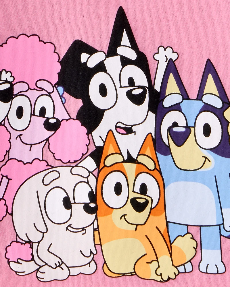 Toddler Girl Bluey Best Buddies Short-Sleeve Graphic Tee - Pink