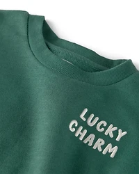 Kid Organic Cotton Lucky Charm Sweatshirt