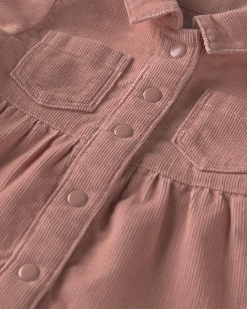 Baby Girl Organic Cotton Corduroy Dress