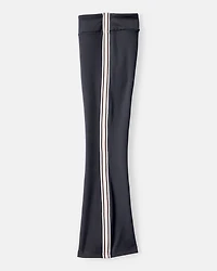 Girls Knit Flare Active Pants - Black