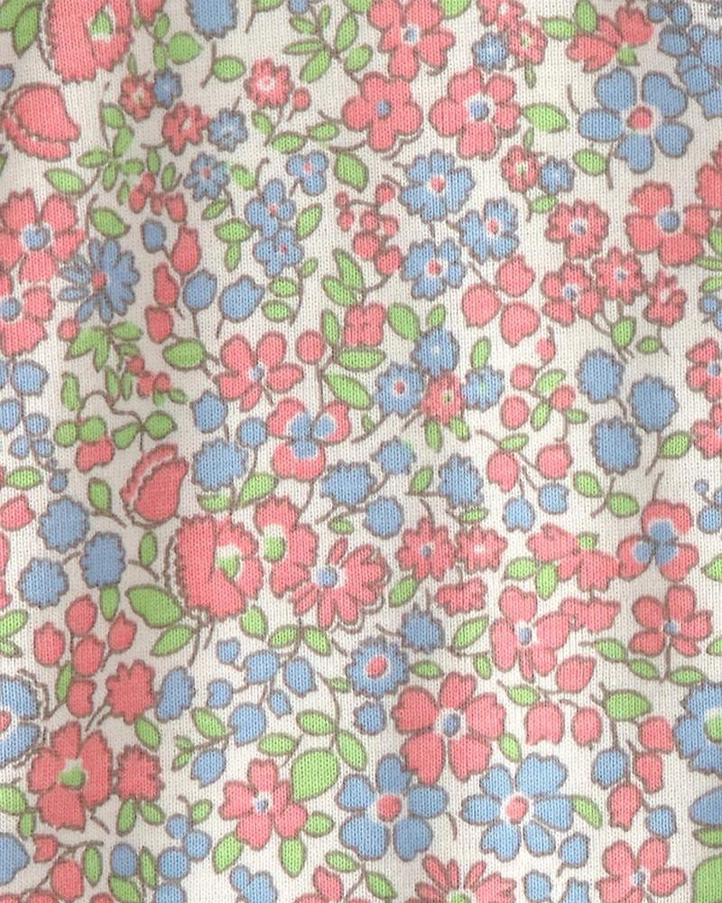 Baby Girl Organic Cotton Sleeper Pyjama Floral Print