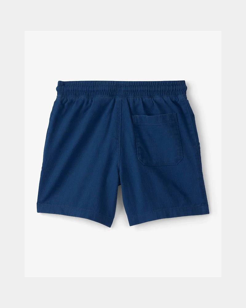 Boys Twill Shorts - Blue