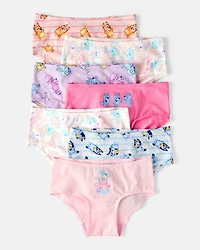 Toddler Girl 7-Pack Bluey Brief Stretch Cotton Underwear