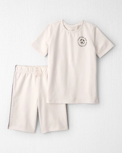 Kid 2-Piece Organic Cotton French Terry Top & Short Set