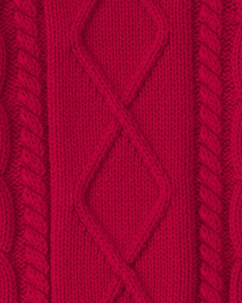 Baby Organic Cotton Cable Knit Sweater