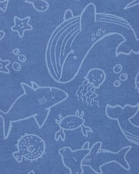 Toddler Sea Animals Graphic Tank - Blue