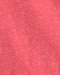 Baby Boy 2-Piece Solid Overall Set - Red/Orange