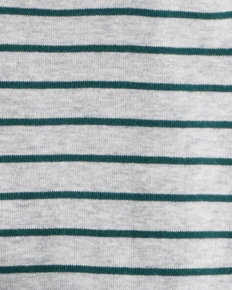 Baby Boy 3-Piece Fleece Vest Outfit Set - Green