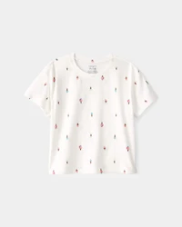 Toddler Girl Lemon Top - Ivory