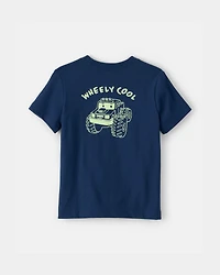 Toddler Boy Monster Truck Graphic Tee - Blue