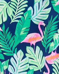 Kid 2-Piece Tropical Rashguard & Swim Trunk Set