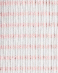 Girls Striped Button-Front Long-Sleeve Tee