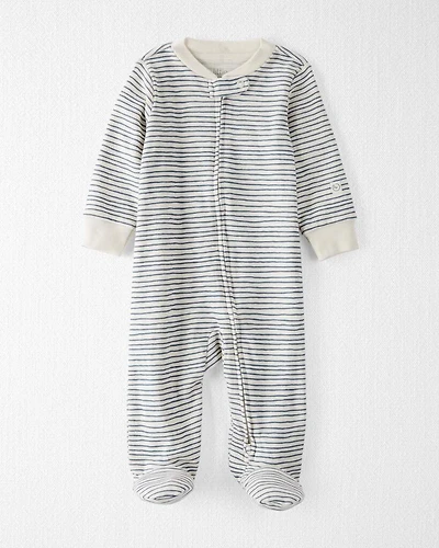 Baby Organic Cotton Sleeper Pyjamas Stripes