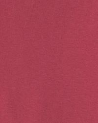 Baby Girl 3-Piece Floral Twill Long-Sleeve Dress Set - Burgundy/Cream
