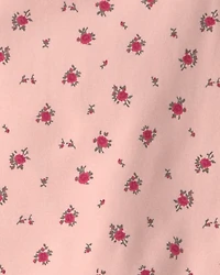 Girls Organic Cotton Tiered Dress Blush Floral Print