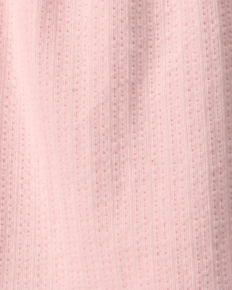 Toddler Girl Flutter-Sleeve Seersucker Top - Pink