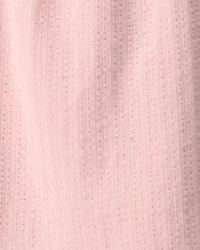 Toddler Girl Flutter-Sleeve Seersucker Top - Pink