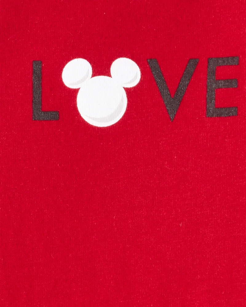 Toddler Boy Valentine's Day Disney© Mickey Mouse Short-Sleeve Graphic Tee - Red