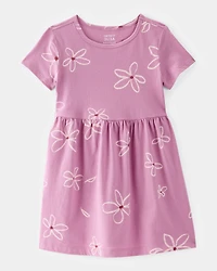 Toddler Girl Flower Print Dress