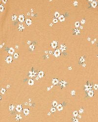 Baby 5-Pack Floral Short-Sleeve Cotton Bodysuits