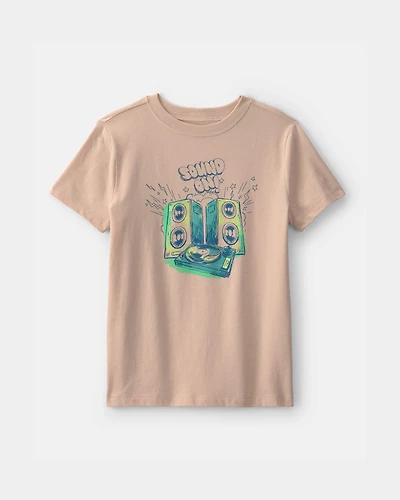 Boys 'Sound On' Music Graphic Tee - Tan