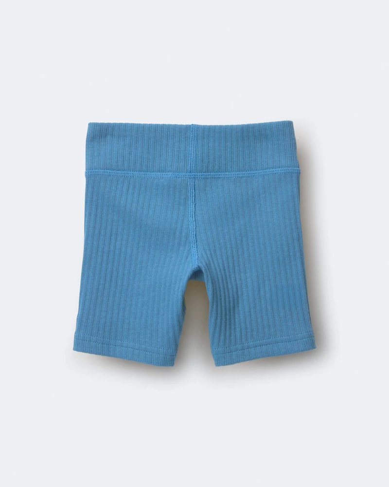 Toddler Girl Brooklyn Bike Shorts - Teal