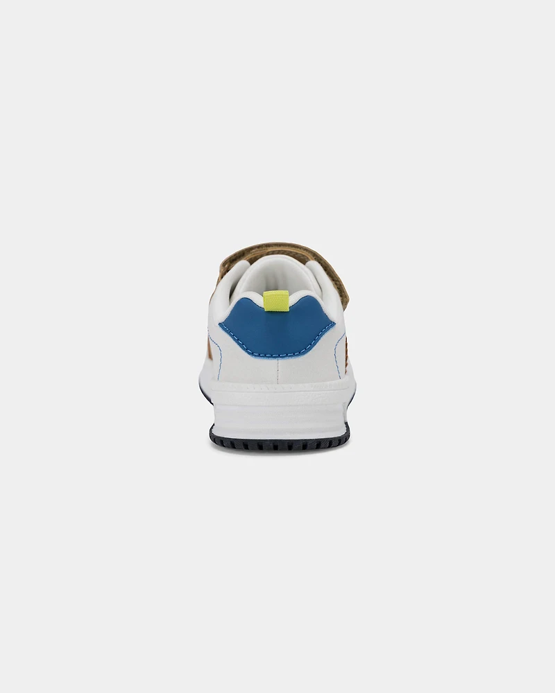 Toddler Boy Casual Sneaker - White/Tan