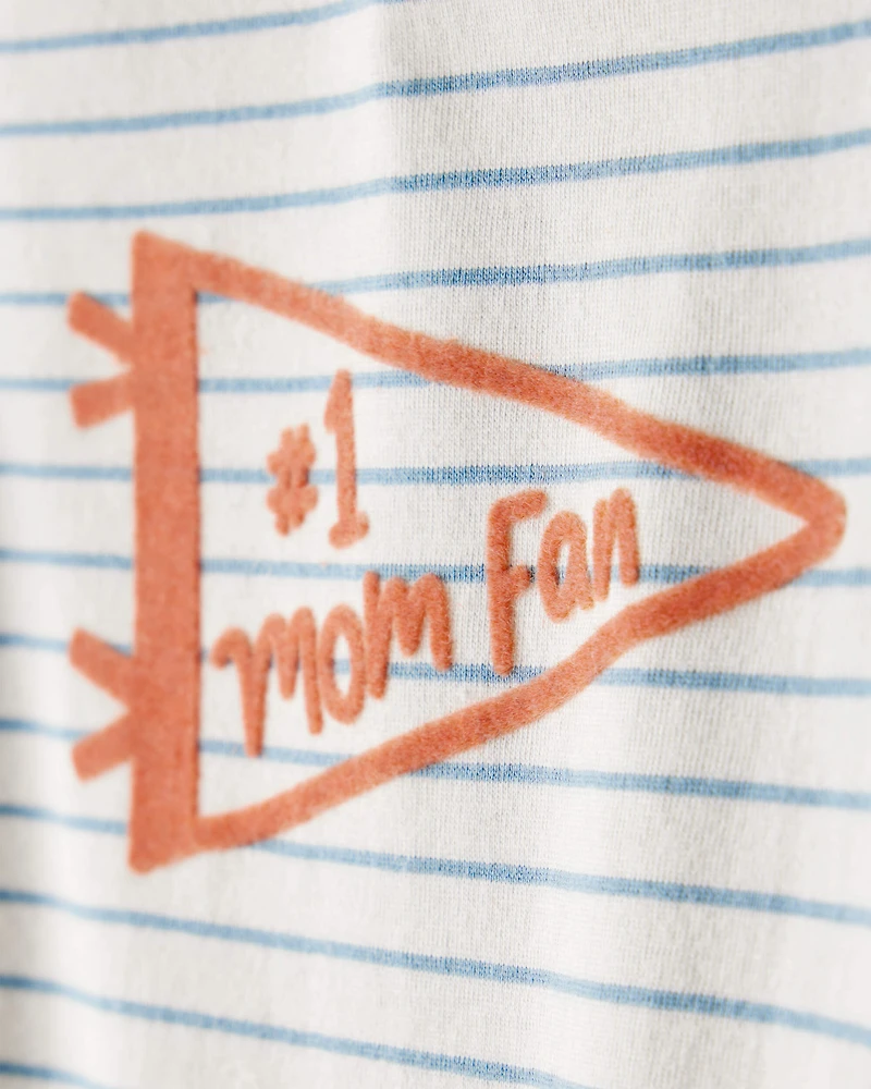 Baby Boy Mom Fan Long-Sleeve Graphic Bodysuit