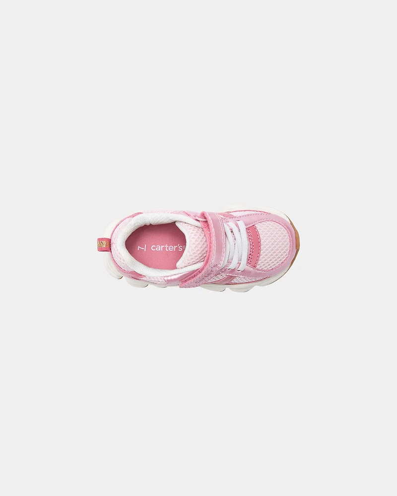Toddler Girl Metallic Athletic Shoes - Pink