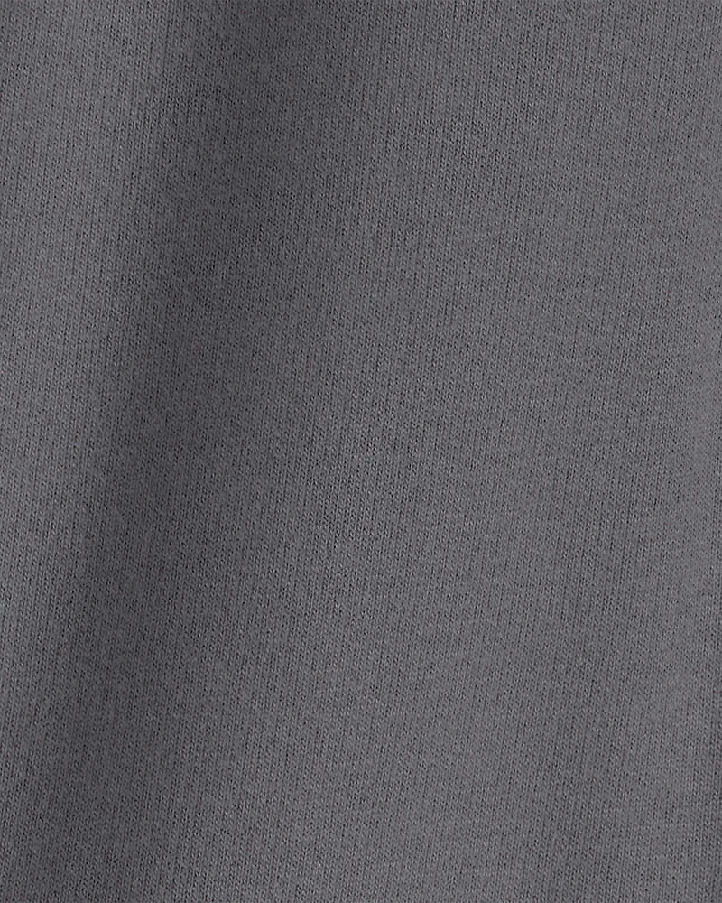 Baby Girl French Terry Wide-Leg Active Pants - Grey