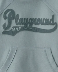 Toddler Boy Fleece Playground Long-Sleeve Pullover Hoodie - Green