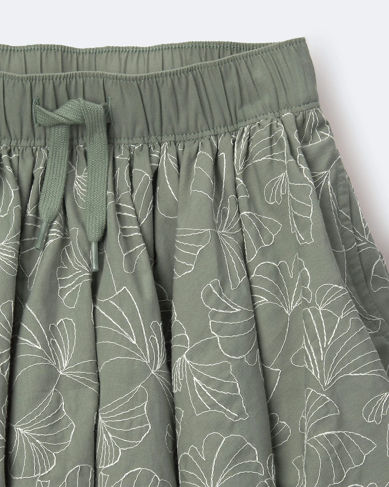 Toddler Girl Avenue Twirl™ Midi Floral Print - Green