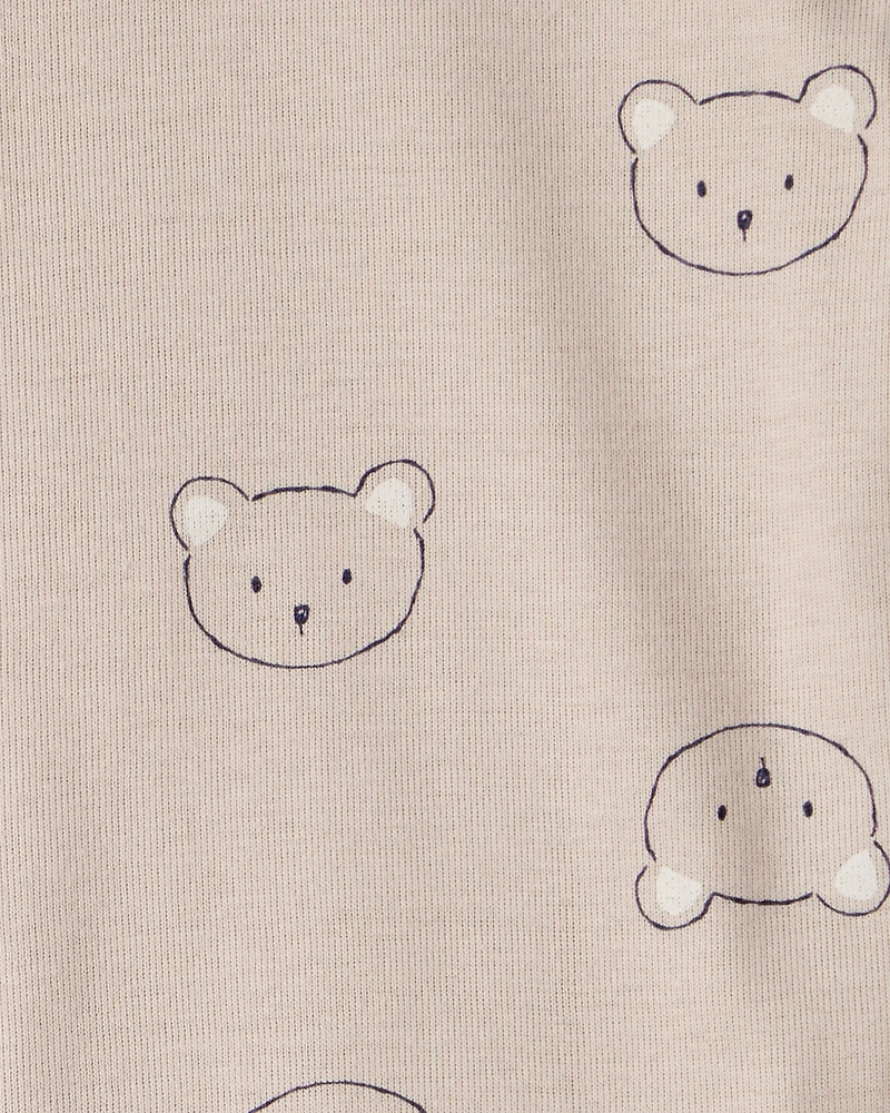 Baby Boy 3-Piece Bear Print Long-Sleeve Bodysuit & Pant Set - Brown/White