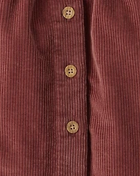 Girls Organic Cotton Corduroy Skirt