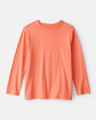 Boys Long-Sleeve Shirt- Orange