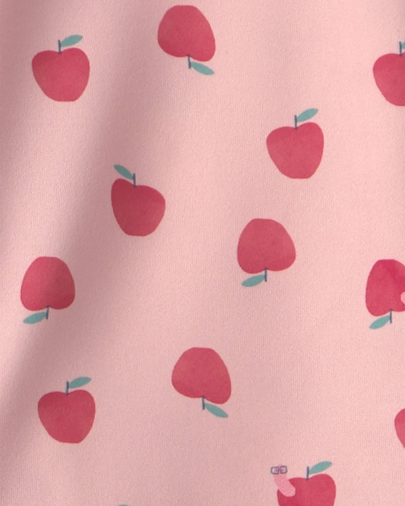 Girls Apple Short-Sleeve 2-Piece Pyjama Set - Pink