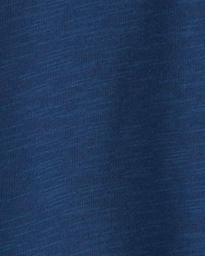 Baby Boy French Terry Pocket T-Shirt - Blue