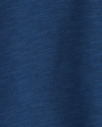 Baby Boy French Terry Pocket T-Shirt - Blue