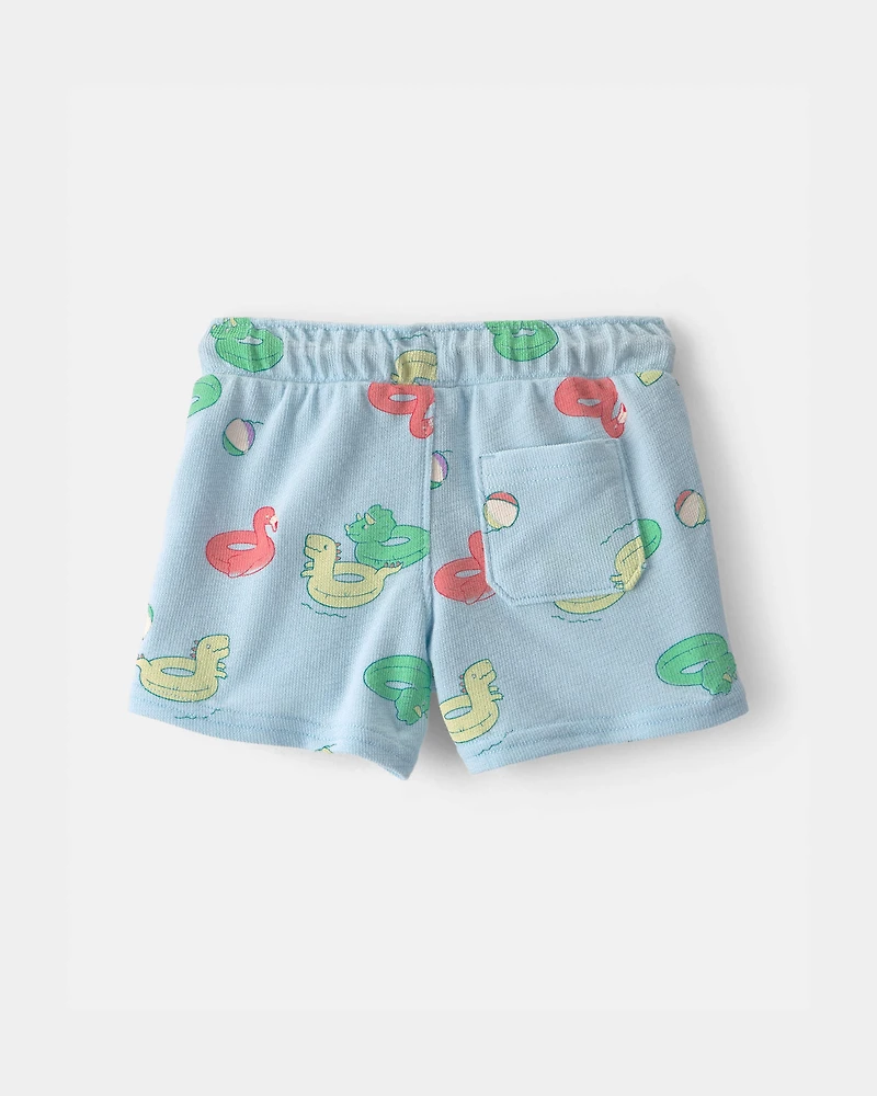 Baby Boy Pool Floatie Pull-On Shorts - Blue